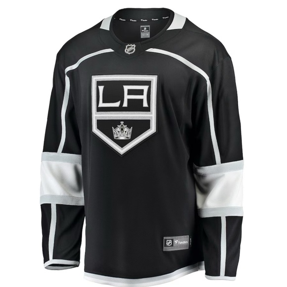 Los Angeles Kings Fanatics Home Breakaway Jersey - Black.  NWT - Picture 2 of 3